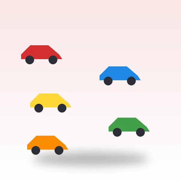 Die-cast Toy Cars Set of 6